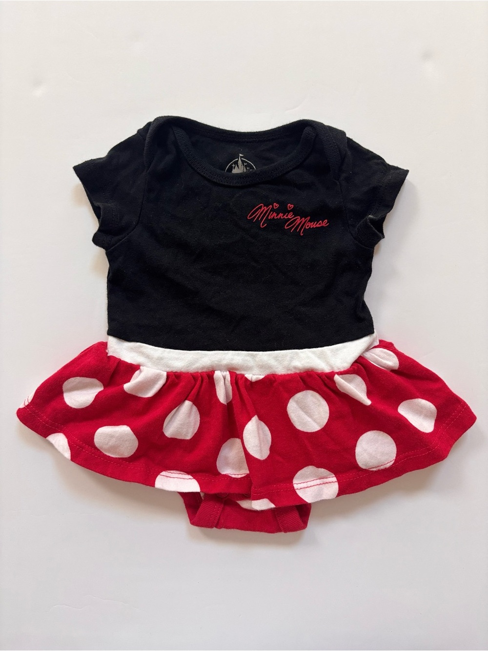 Disney Minnie Mouse Baby Polka Dot Skirt Bodysuit Dress 3M